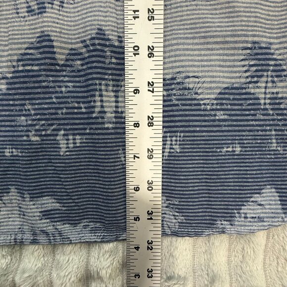 Tommy Bahama Mens XXL Pixel Palms Camp Shirt Blue Hawaiian Button-Up 100% Cotton - Picture 6 of 9